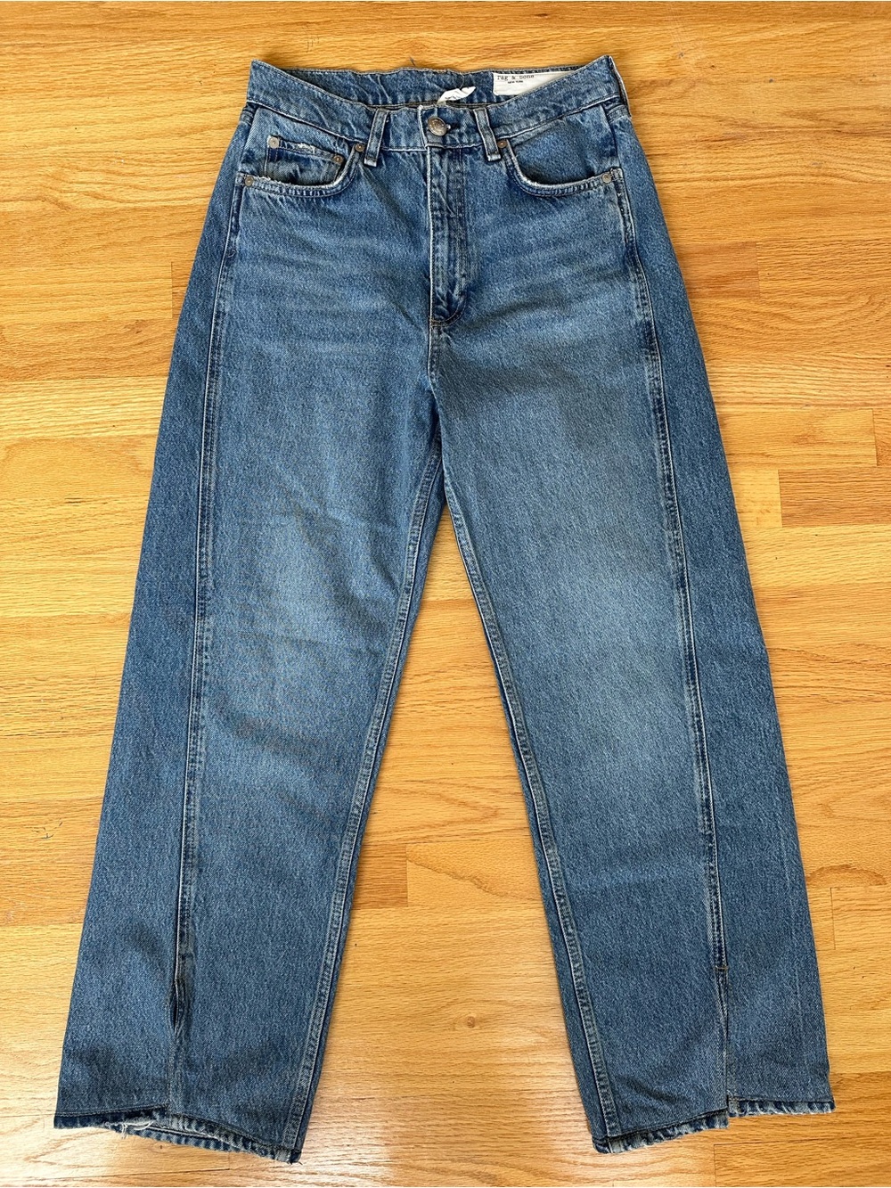 rag & bone Women's Shea High Rise Relaxed Straight Jeans